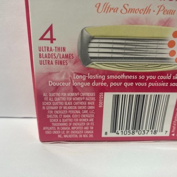 Schick Quattro Women Ultra Smooth Papaya Razor Blades Refills - Picture 11 of 13